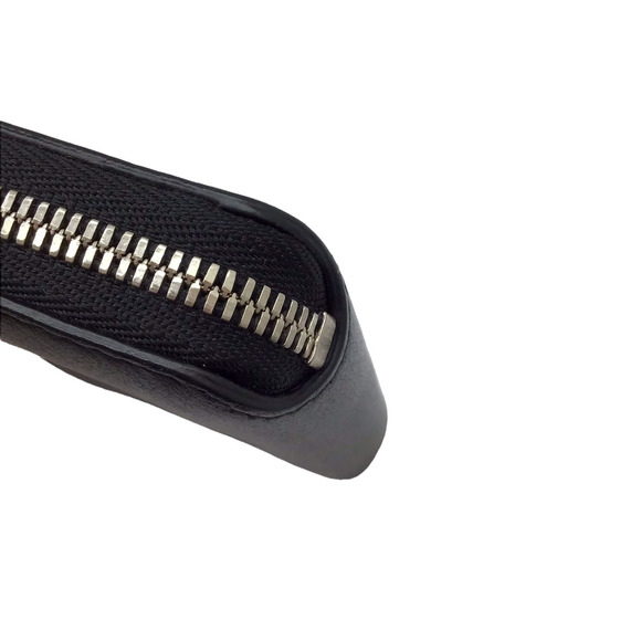 BALENCIAGA Coin Wallet Case Black Leather Zippy - Picture 3 of 8